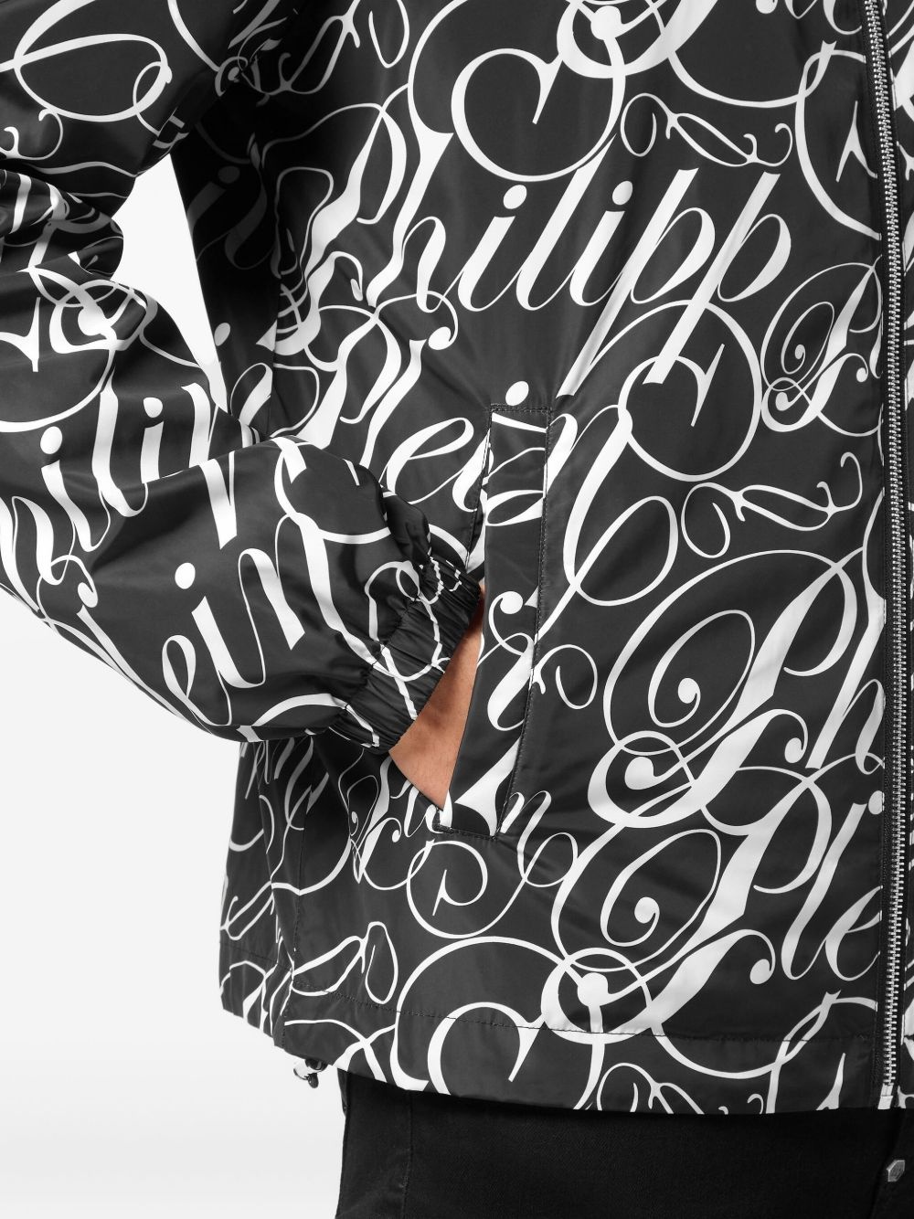logo-print jacket - 5