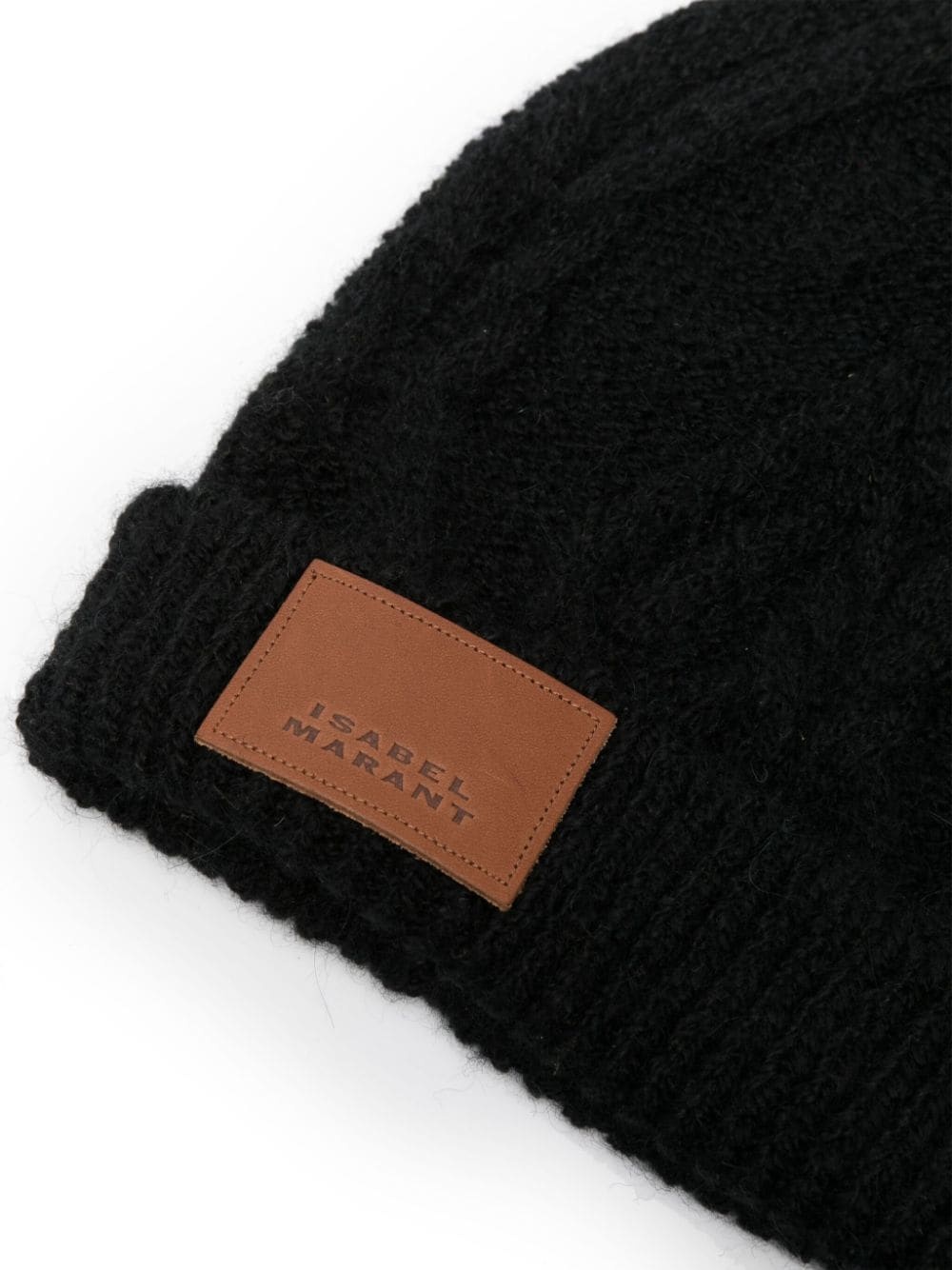 logo-patch chunky-knit beanie - 2