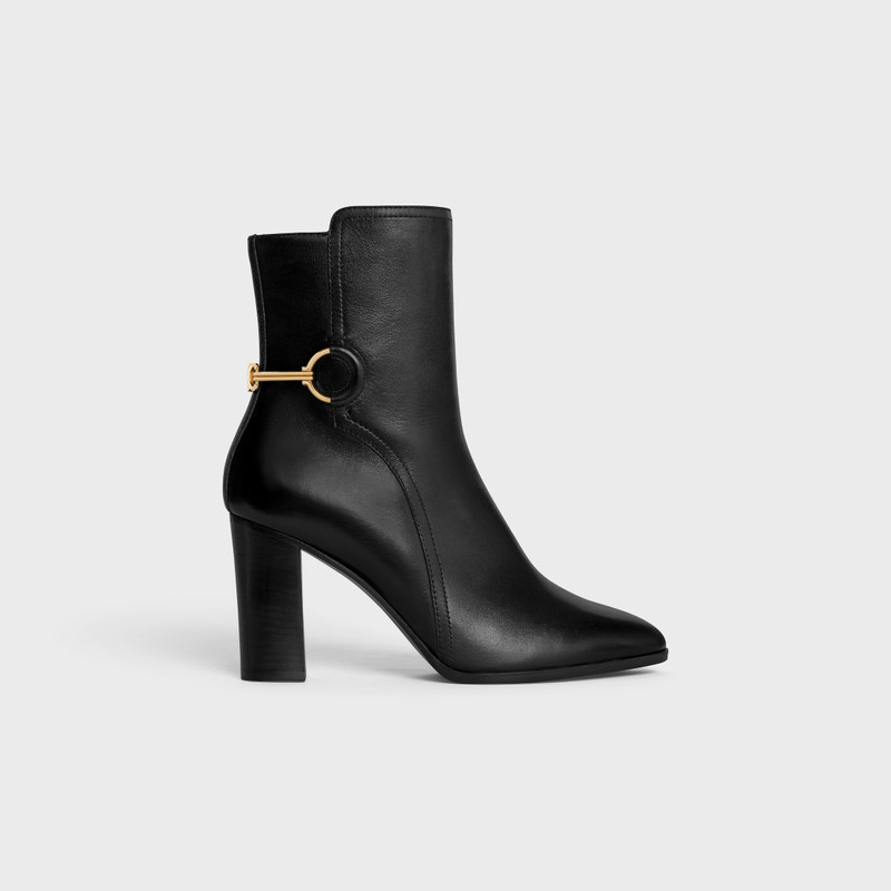 CELINE CLAUDE MID BOOT WITH TRIOMPHE SPUR in CALFSKIN 1