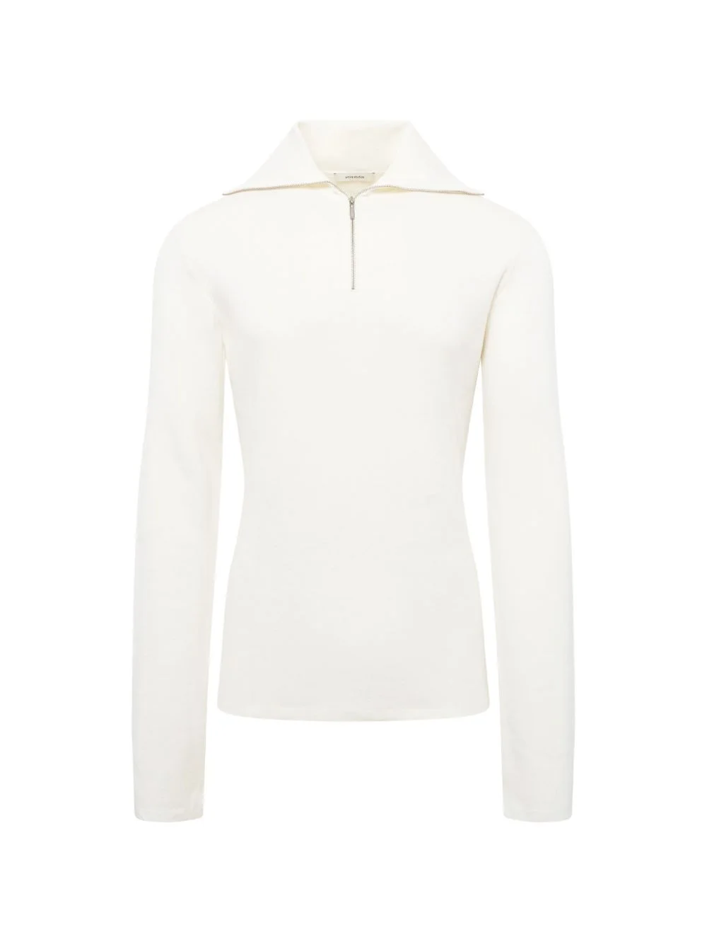 zip-up turtle-neck sweater - 1