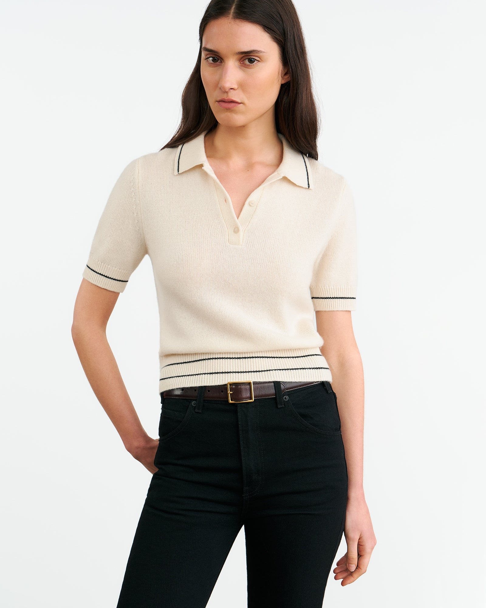 CARLINE CASHMERE POLO - 2