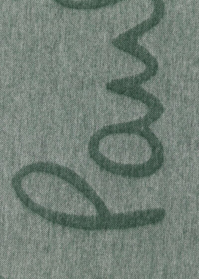 Green PS Paul Smith Logo Scarf 4