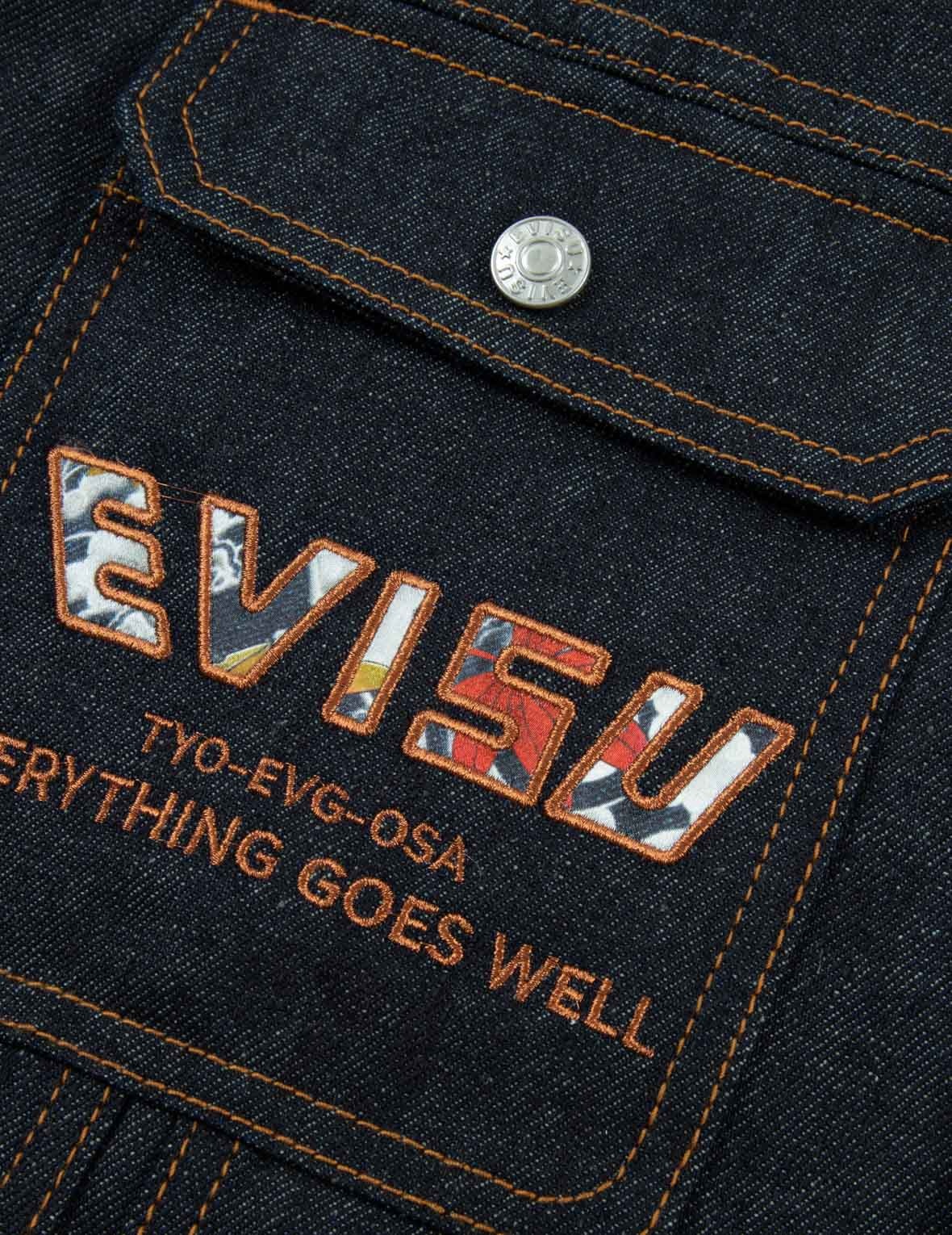 KAMON APPLIQUÉ RELAX FIT 2-IN-1 DENIM SHACKET - 8