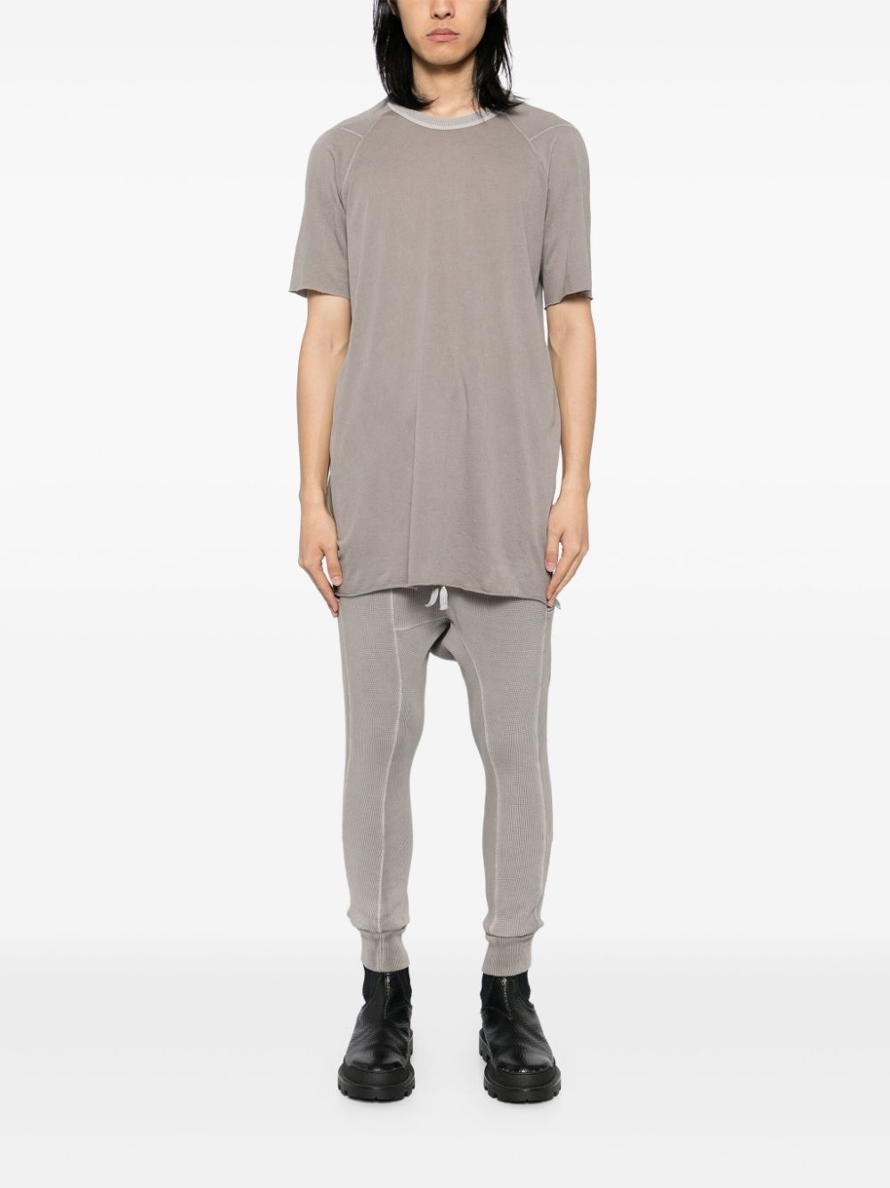 crop-crotch detail track pants - 2