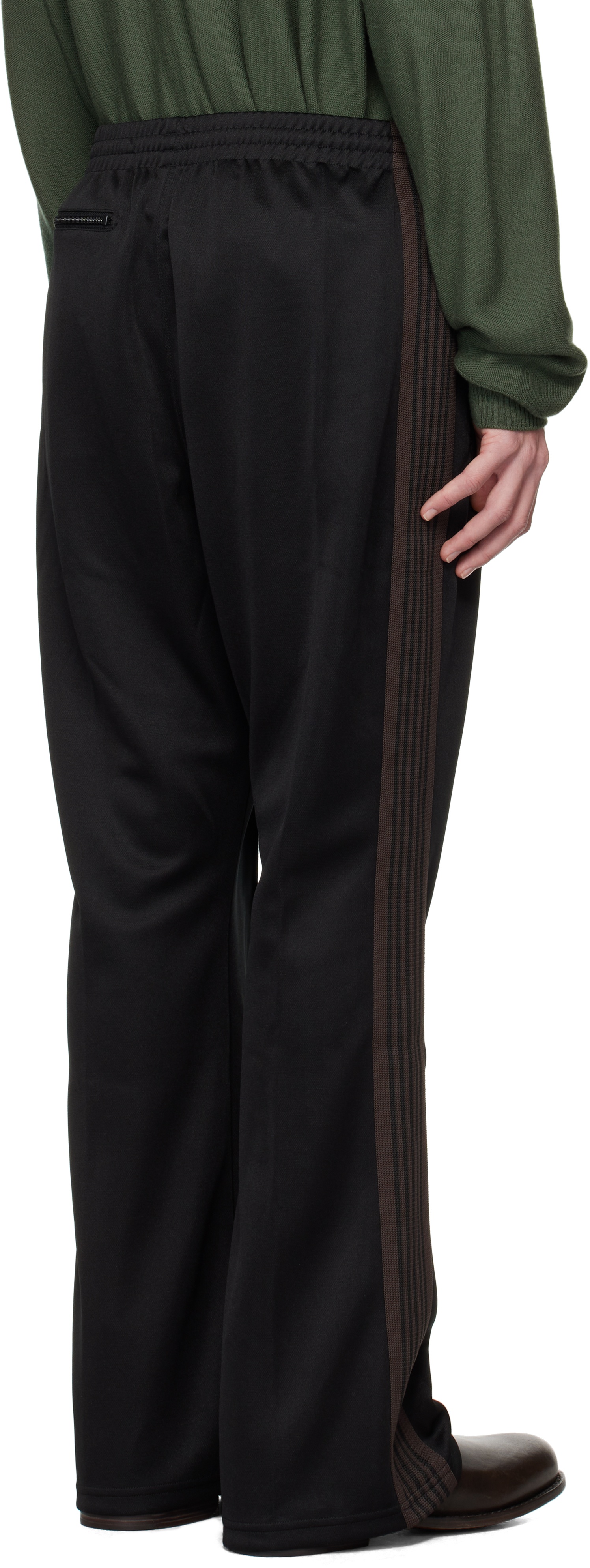 NEEDLES Black Boot-Cut Track Pants | REVERSIBLE
