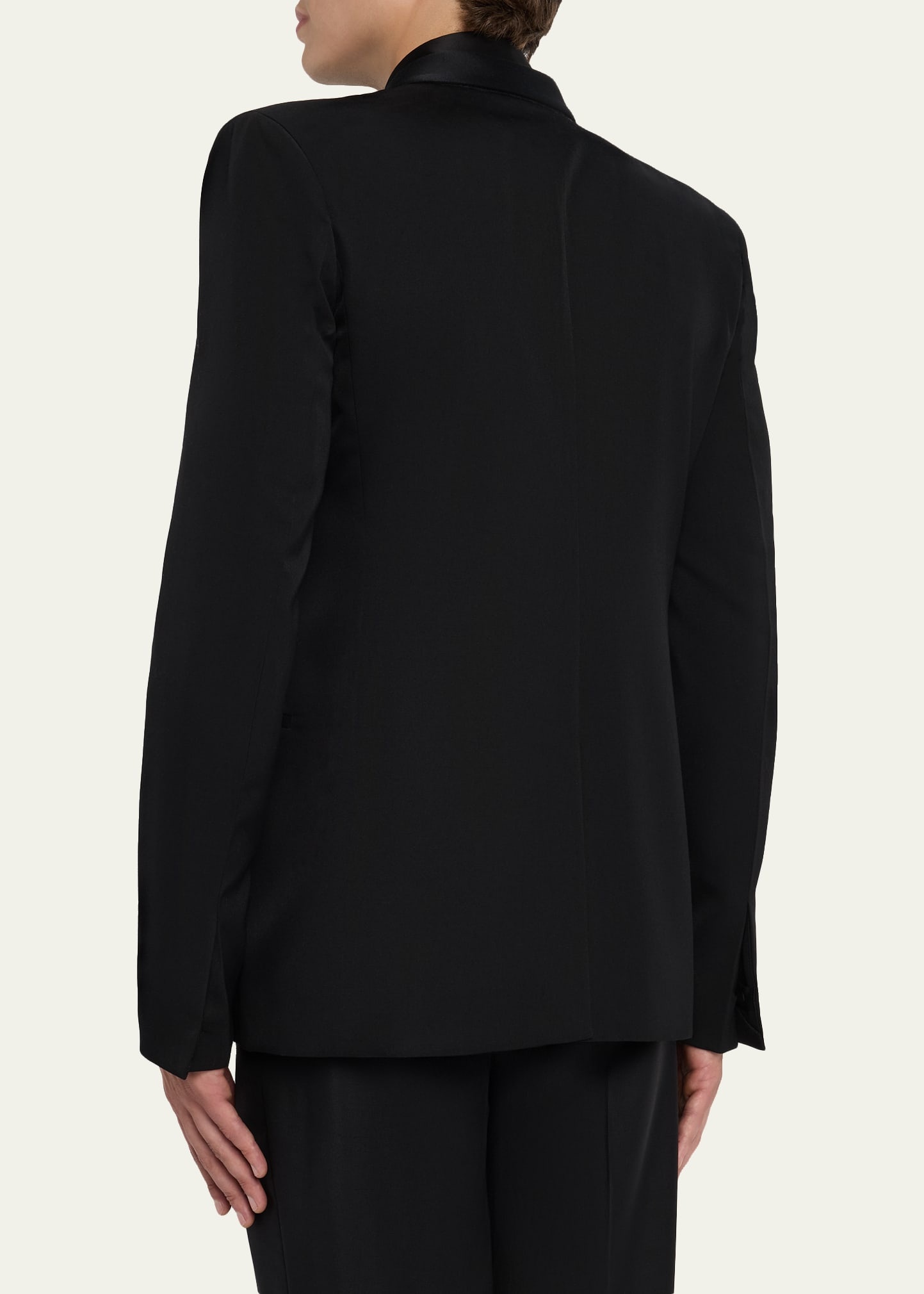 Men's Wool and Mohair Classic Fit Formal Trousers - 7