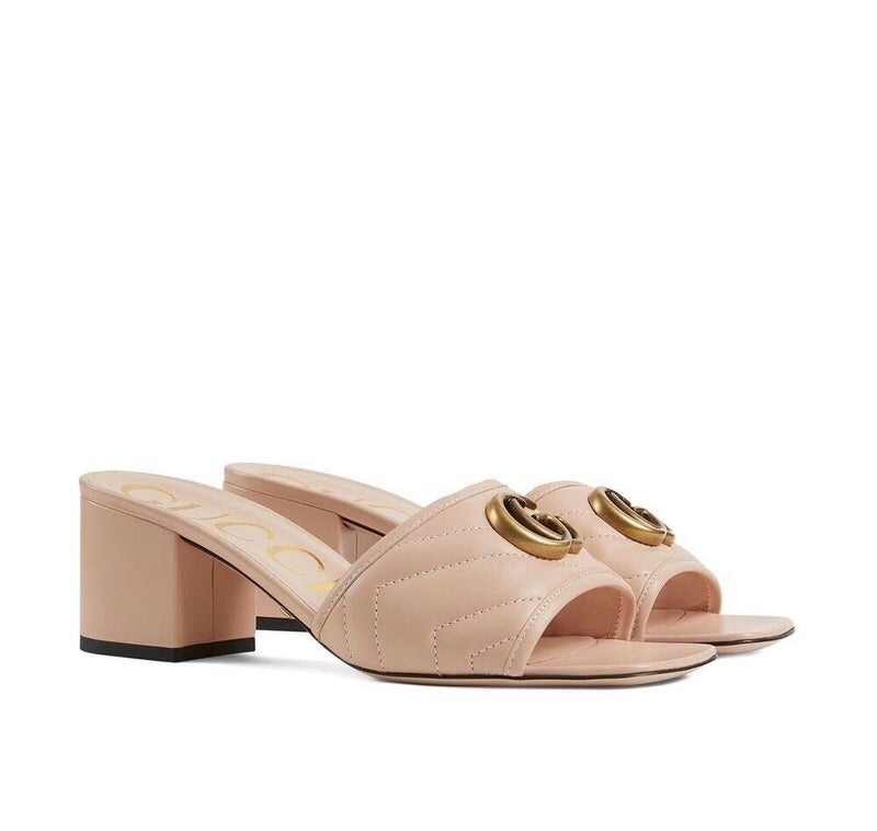 Gucci Double G Marmont Slide Sandals - 2