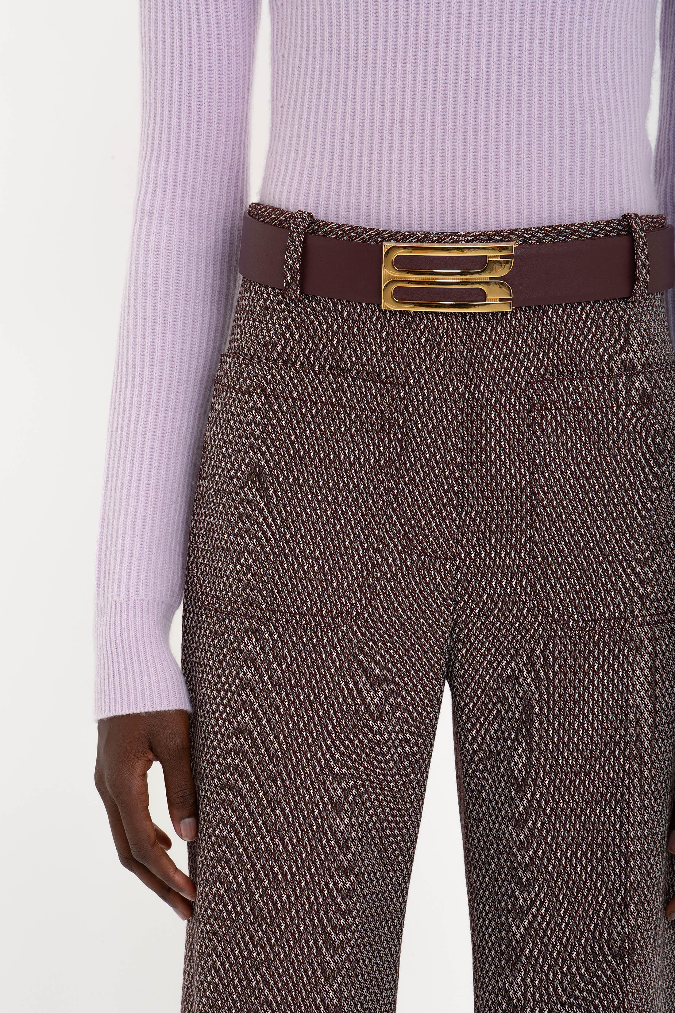 Double Collared Jumper In Petunia - 2