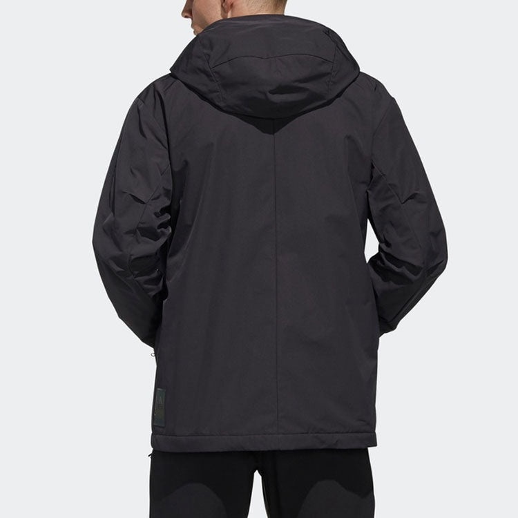 Men's adidas Sports Stylish Loose Jacket Black FM9393 - 4