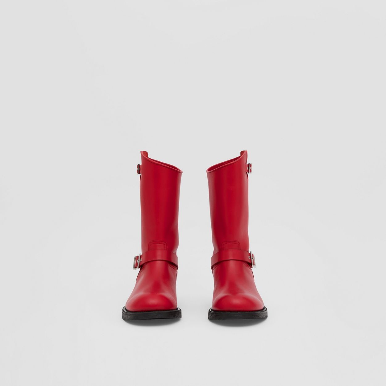 Leather Biker Boots - 3