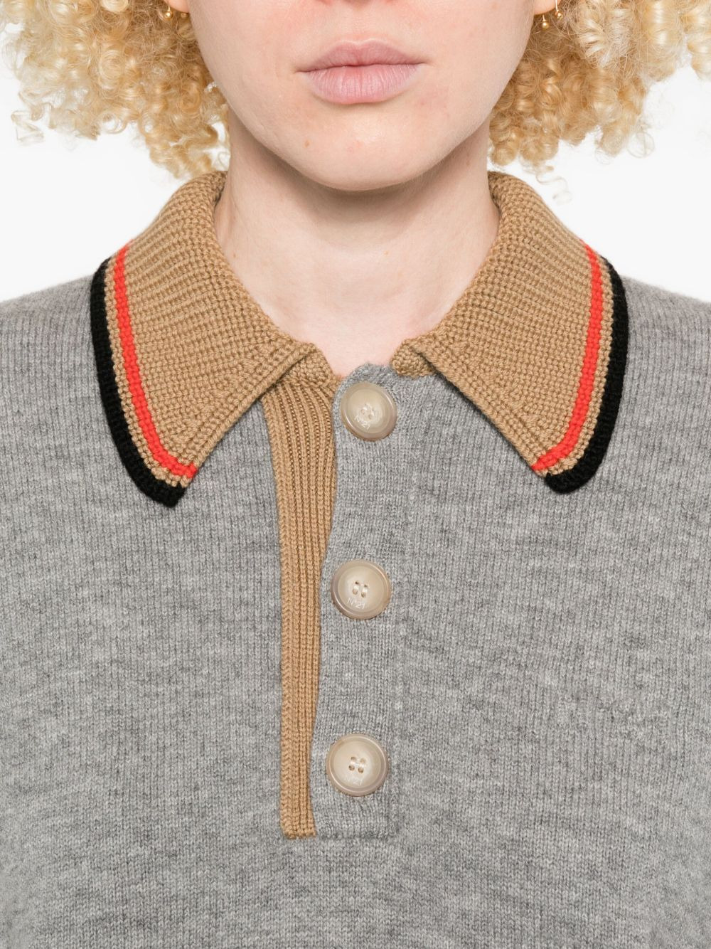 buttoned wool sweater - 5