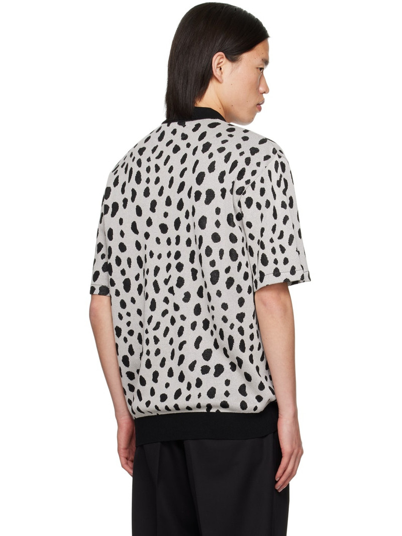 Black & Gray Leopard Polo 3