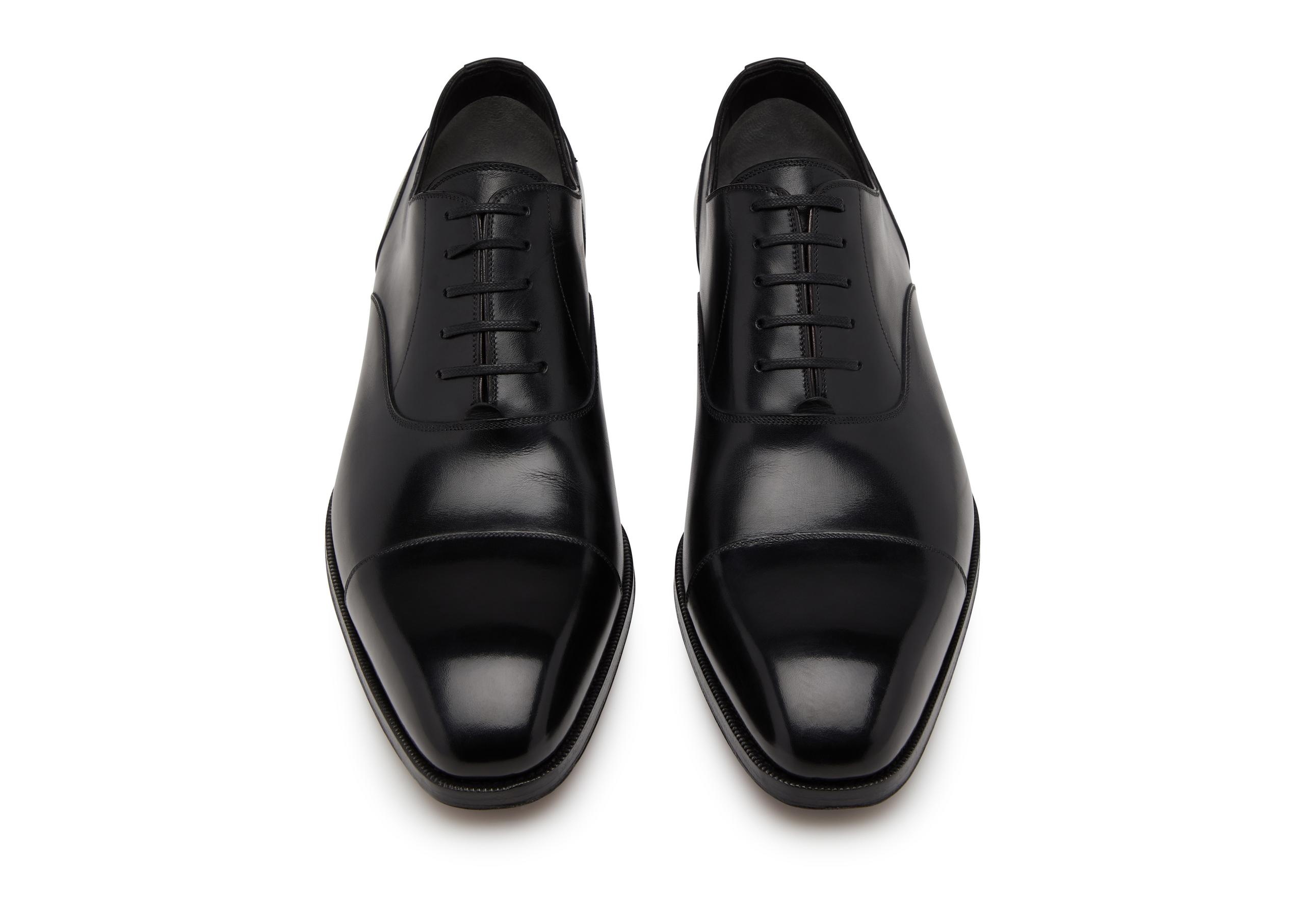 SMOOTH LEATHER ELKAN CAP TOE LACE UPS - 3