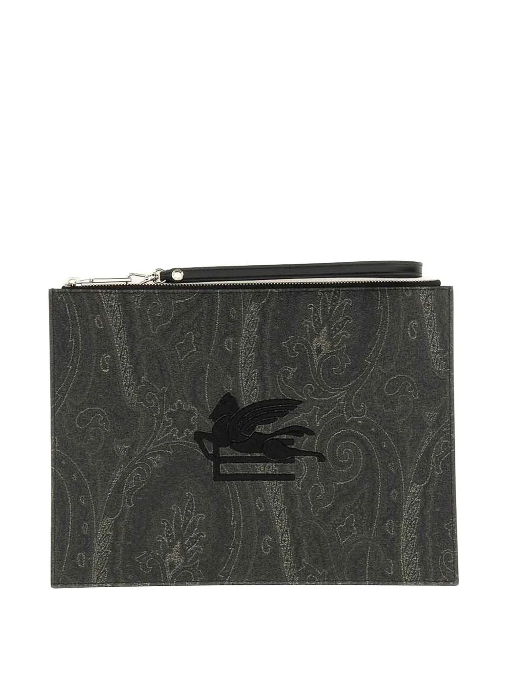 paisley-print clutch bag - 1
