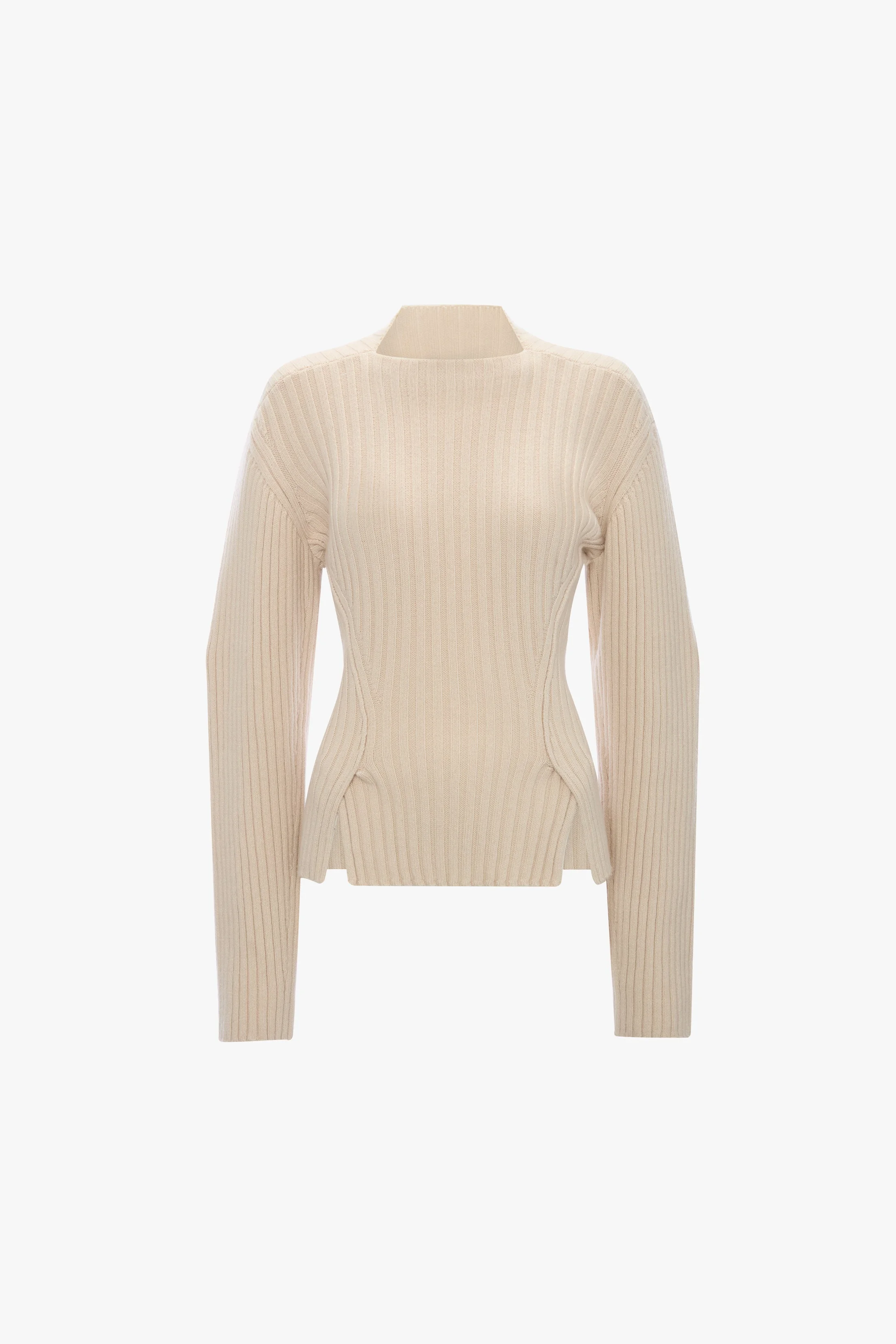 Ribbed Jumper In Elderflower - 1