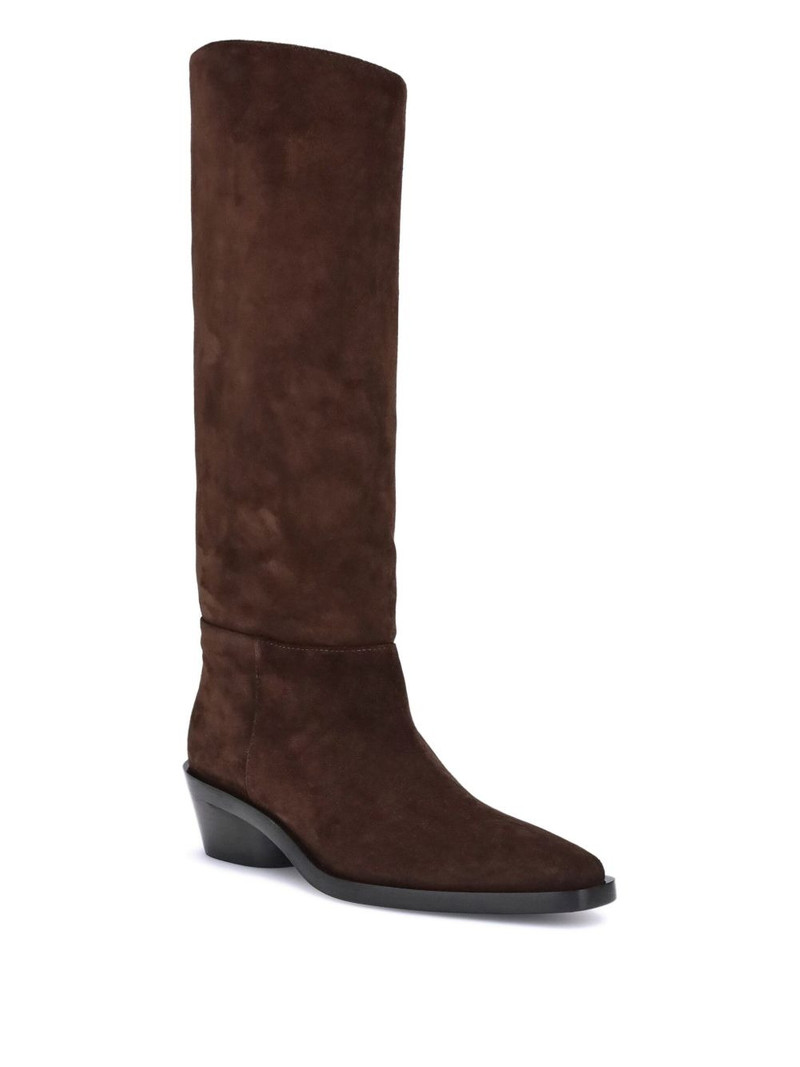 Proenza Schouler 40mm Bronco suede knee-high boots outlook
