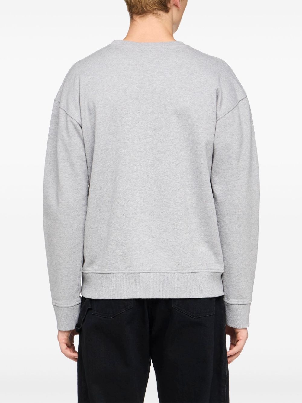 logo-embroidered sweatshirt - 4