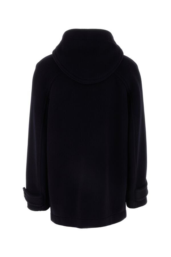 Bottega Veneta Navy blue wool montgomery | gebnegozionline