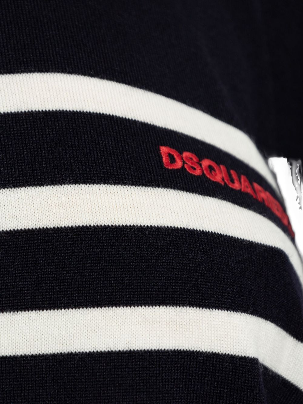 striped-pattern wool sweater - 5