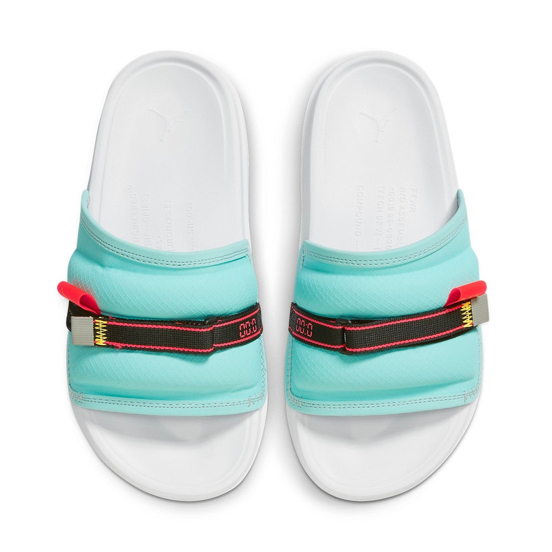 Jordan Air Jordan Super Play Slide 'Island Green Laser Orange' FJ7686-381 outlook