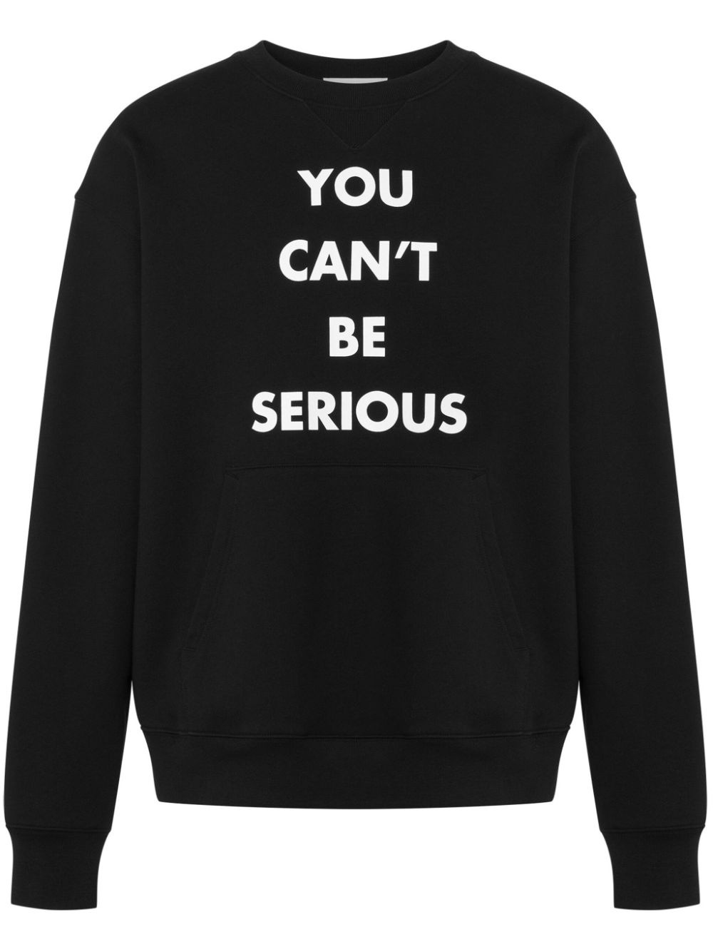 slogan-print cotton sweatshirt - 1