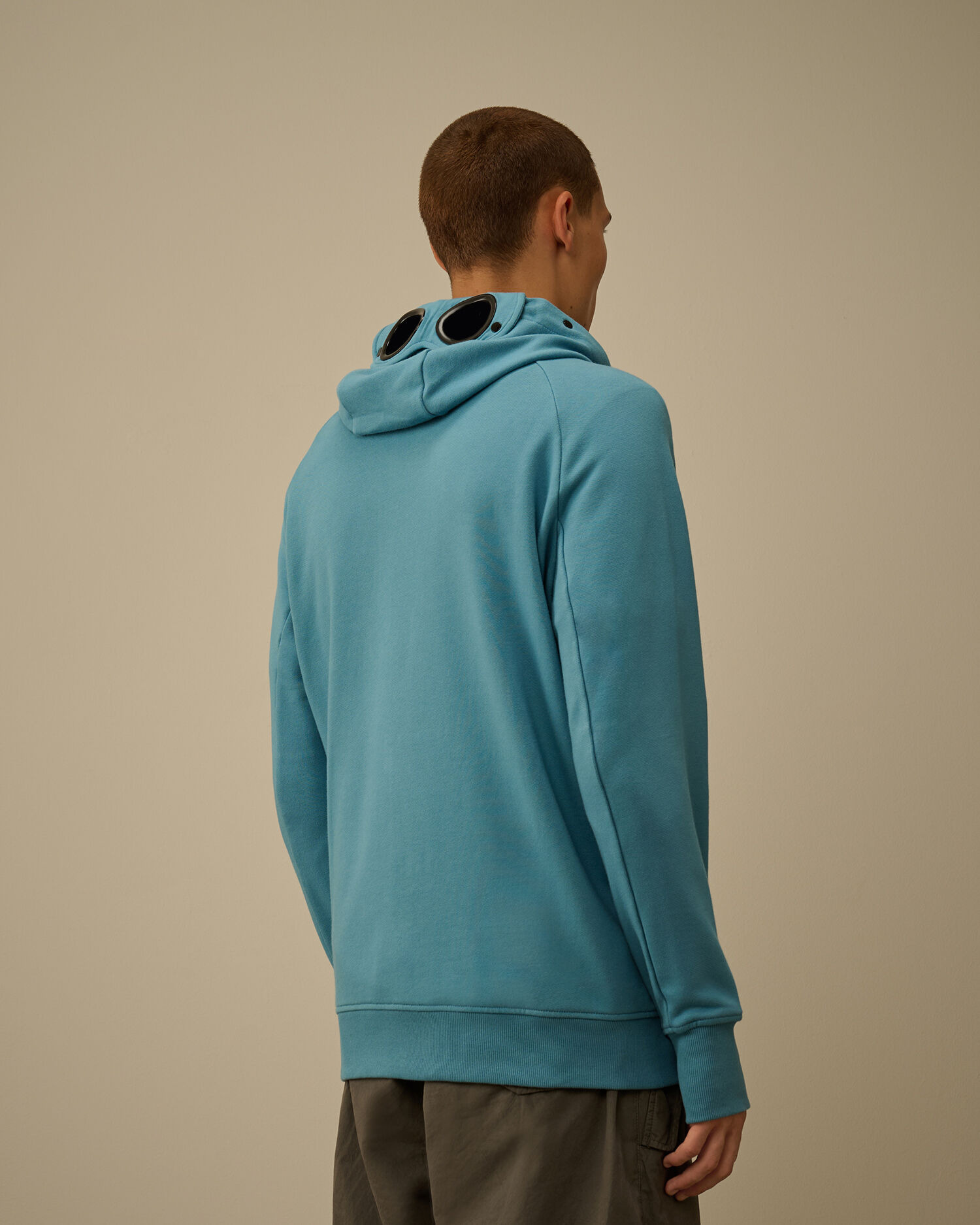 Diagonal Raised Fleece Goggle Sweatshirt - 4
