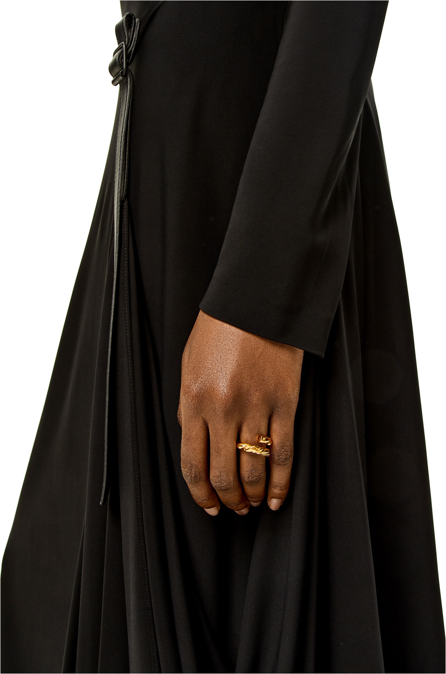 Nappa twist ring in sterling silver - 2