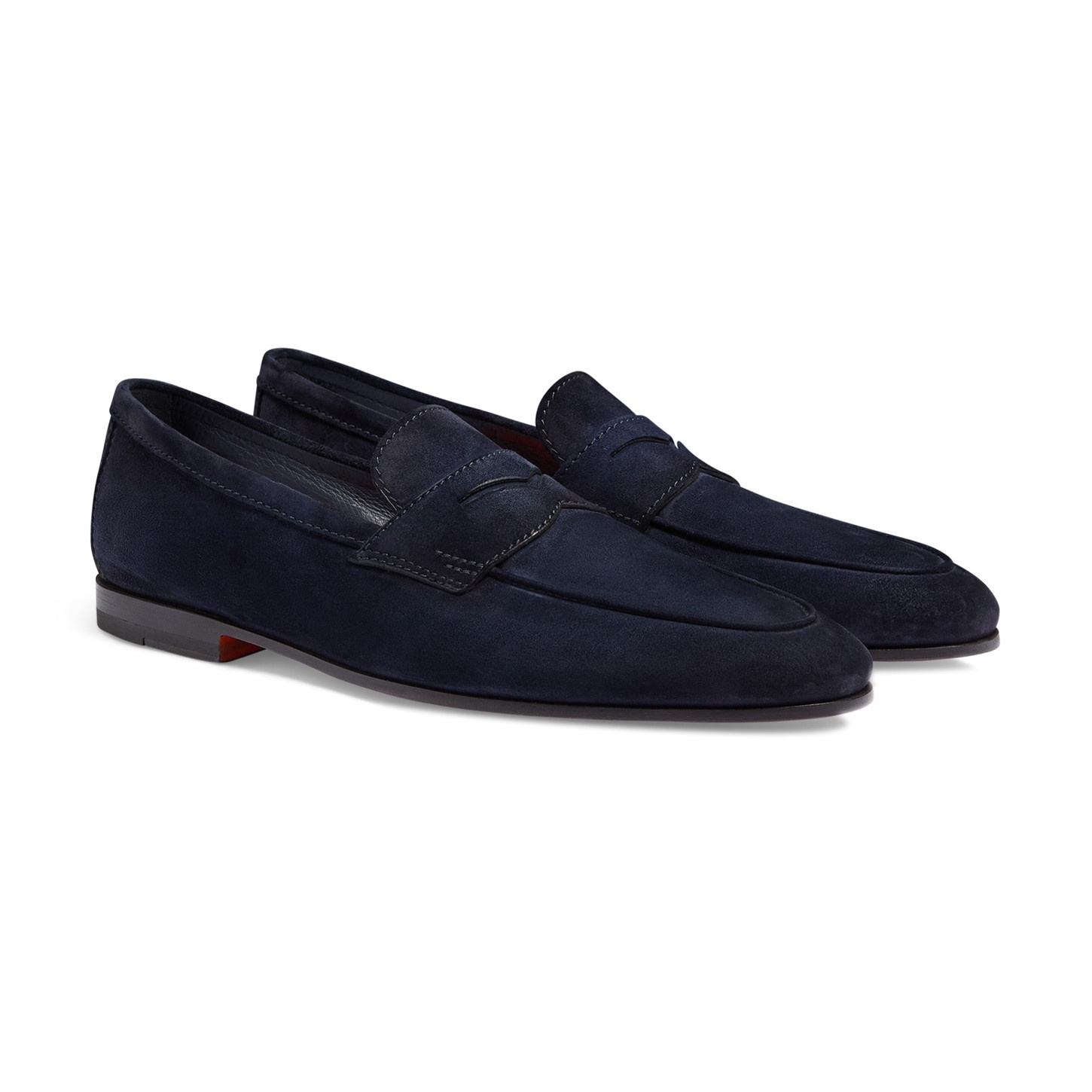 Men's blue suede Carlo loafer - 3