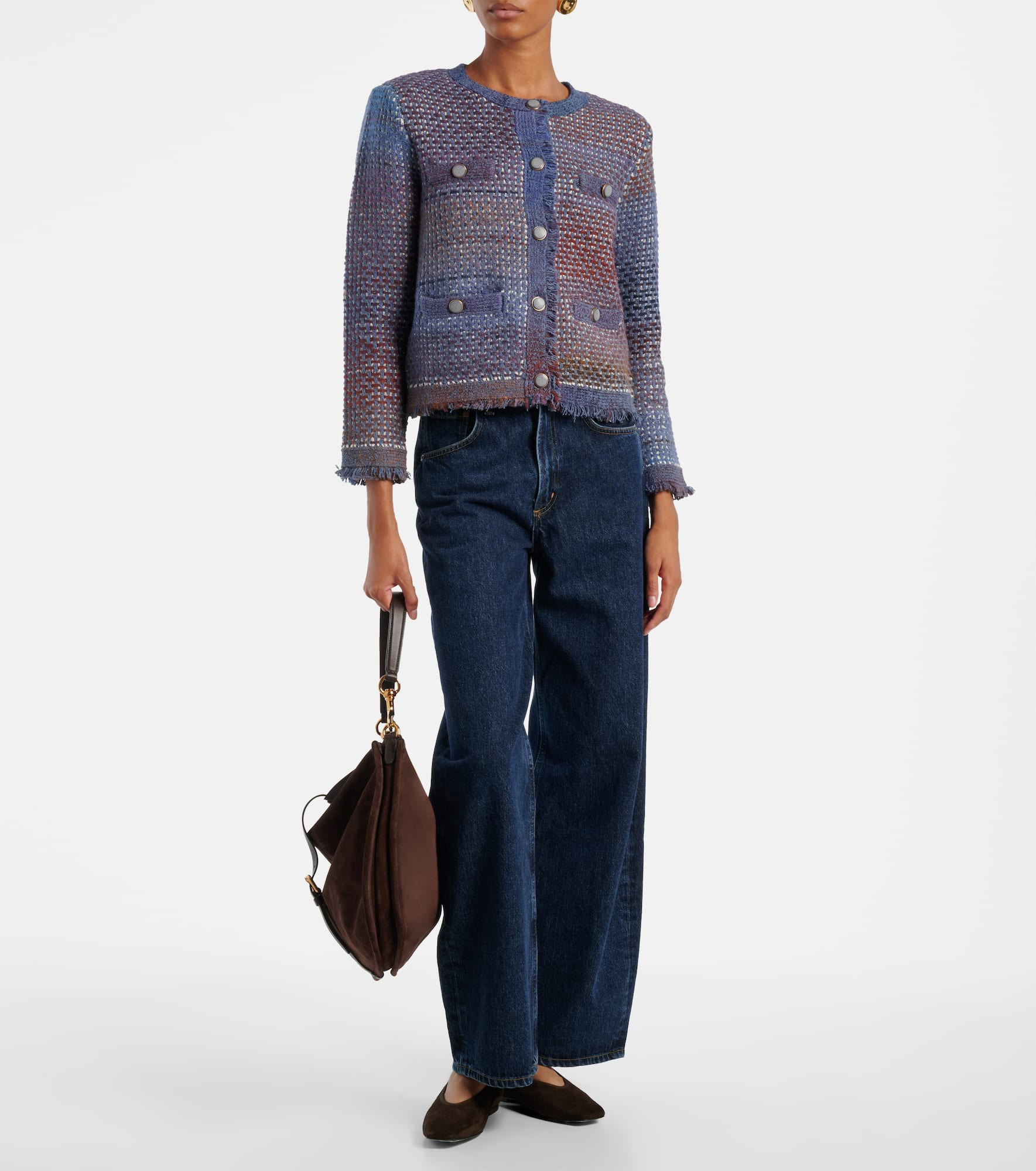 Fringed cotton-blend cardigan - 2