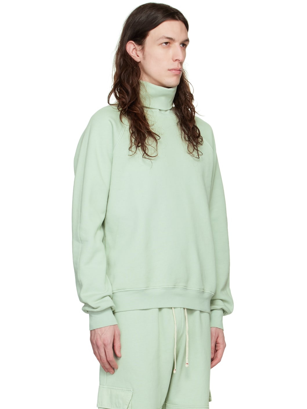 Green Raglan Turtleneck - 2