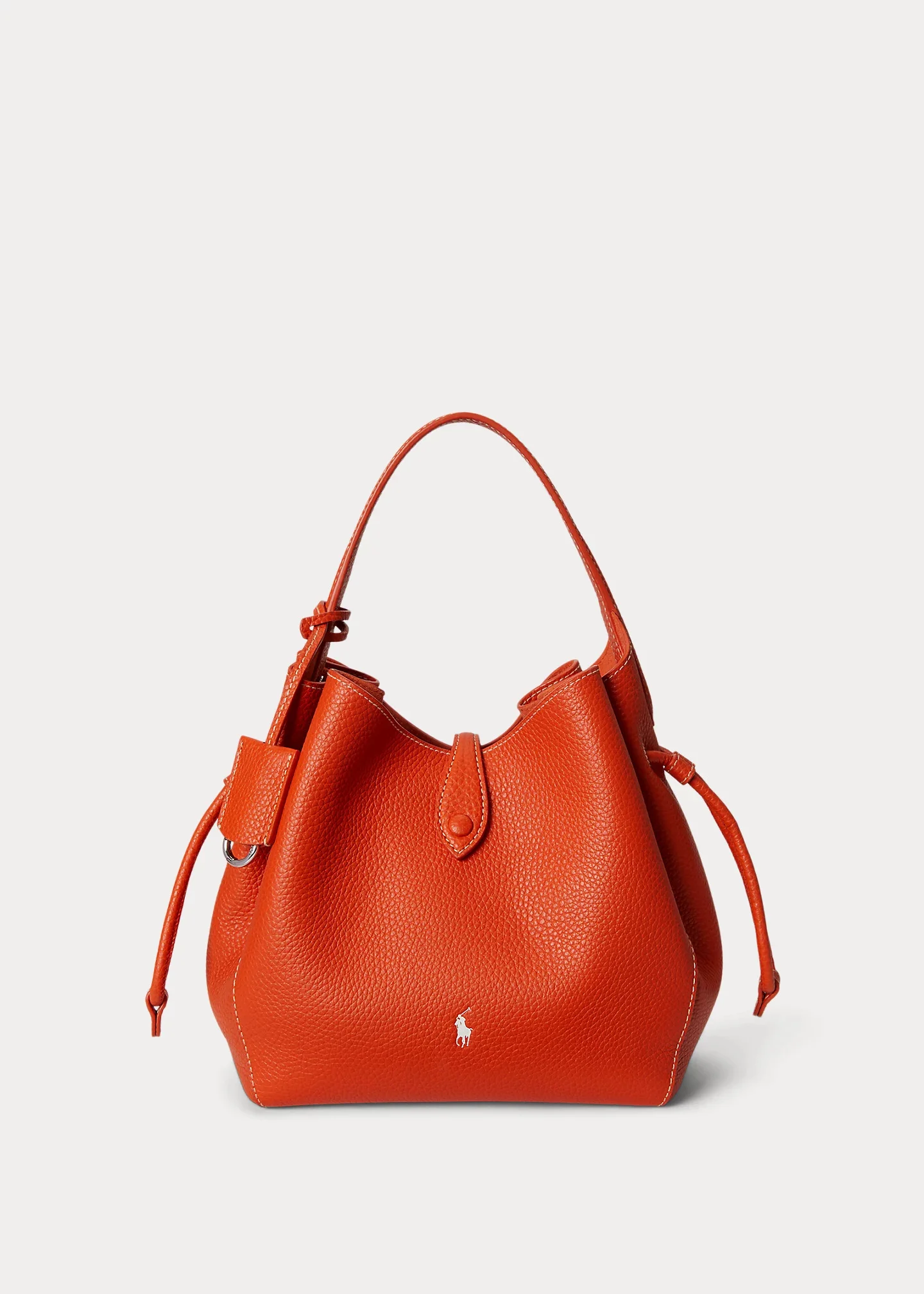 Polo Play Leather Drawstring Bag - 1
