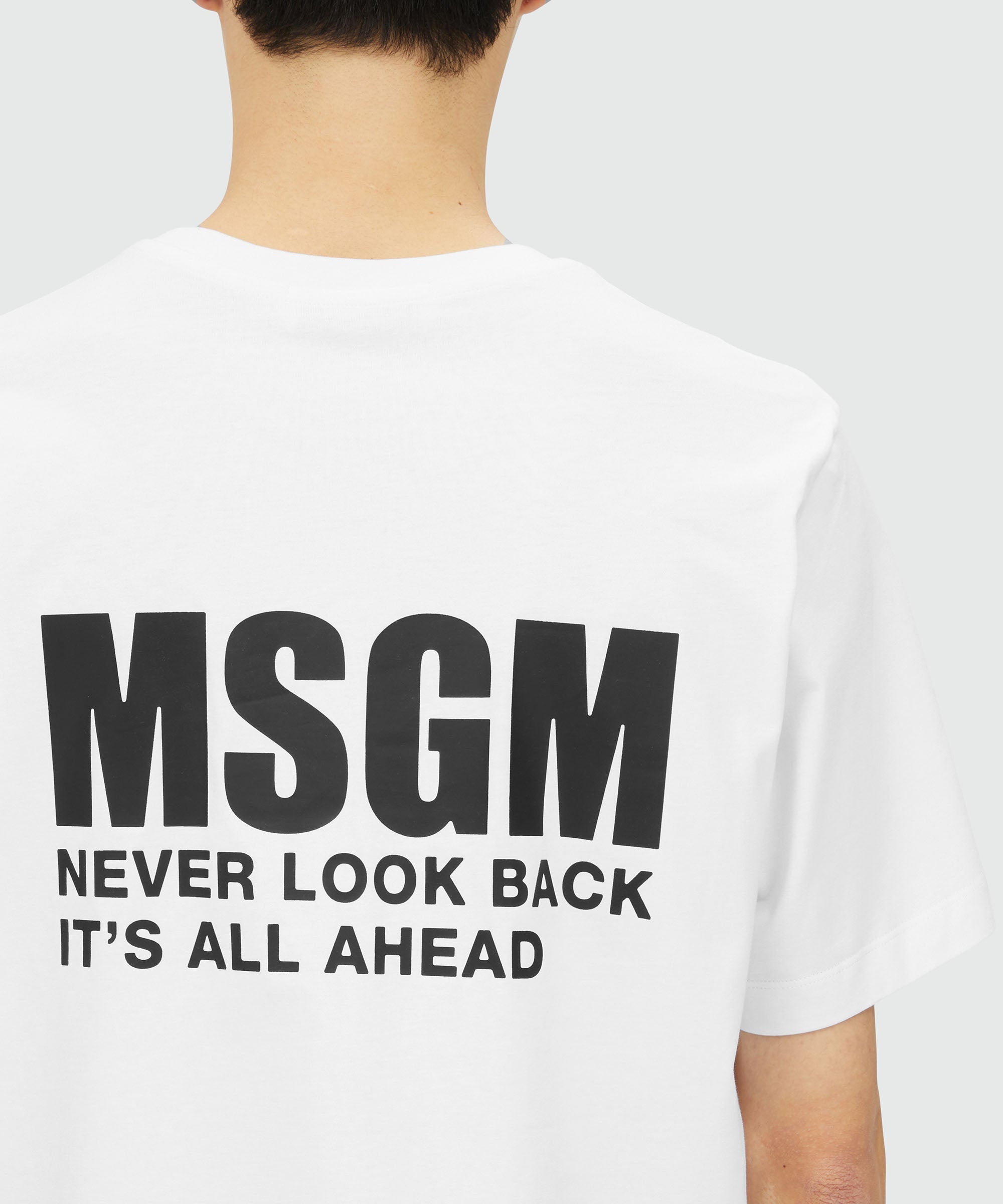 White jersey T-shirt with Impact logo - 5
