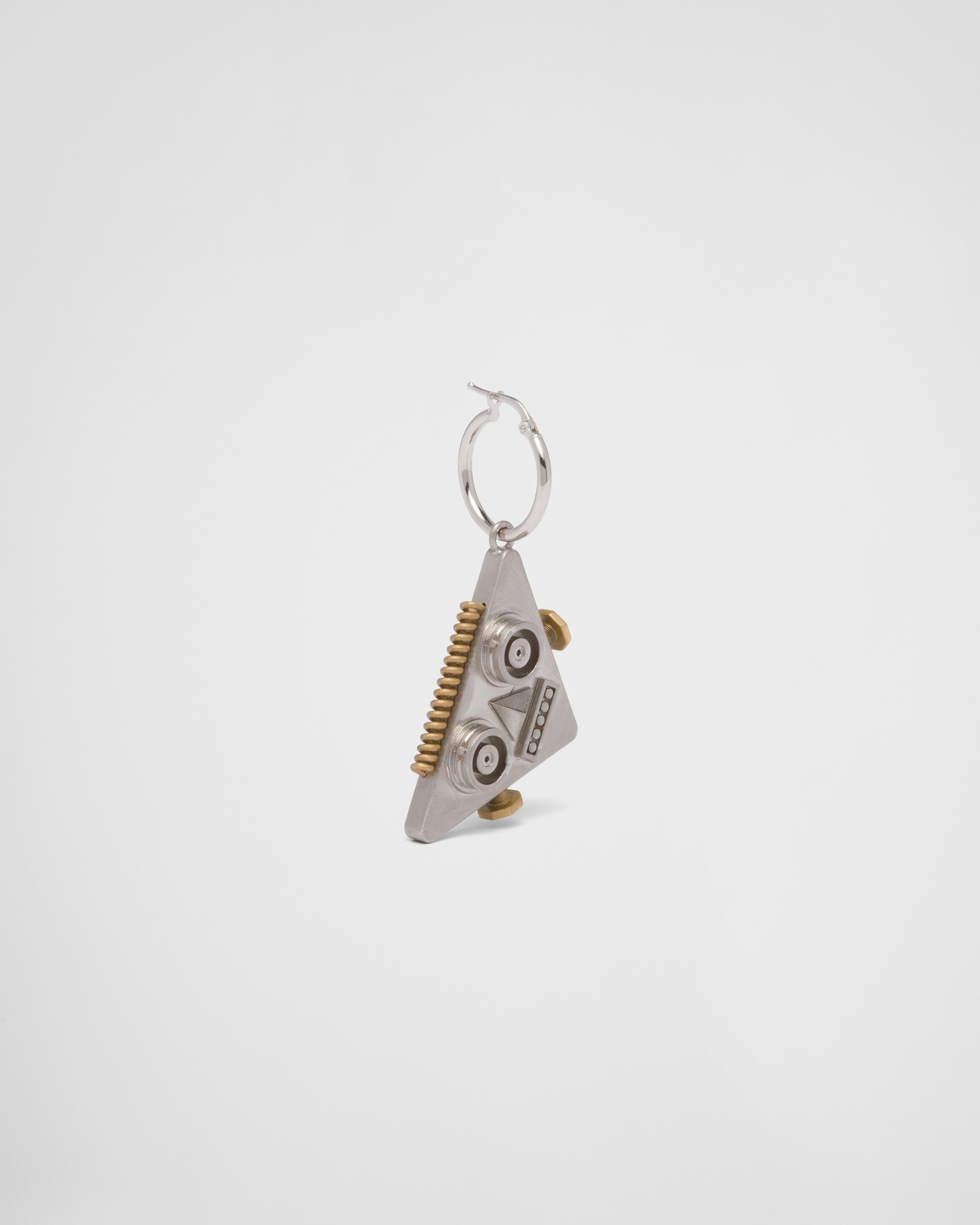 Left earring with Robot Jewels pendant - 3
