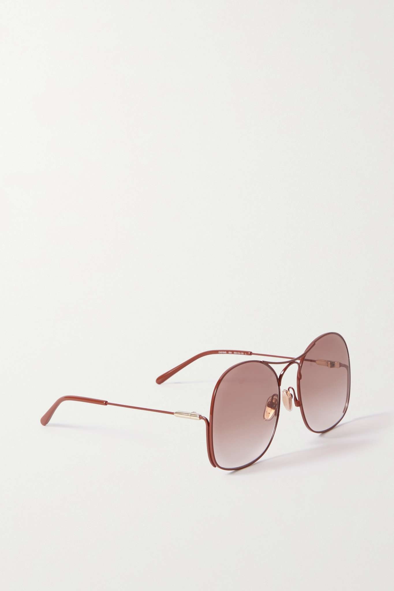 Elys oversized round-frame coated-metal sunglasses - 3