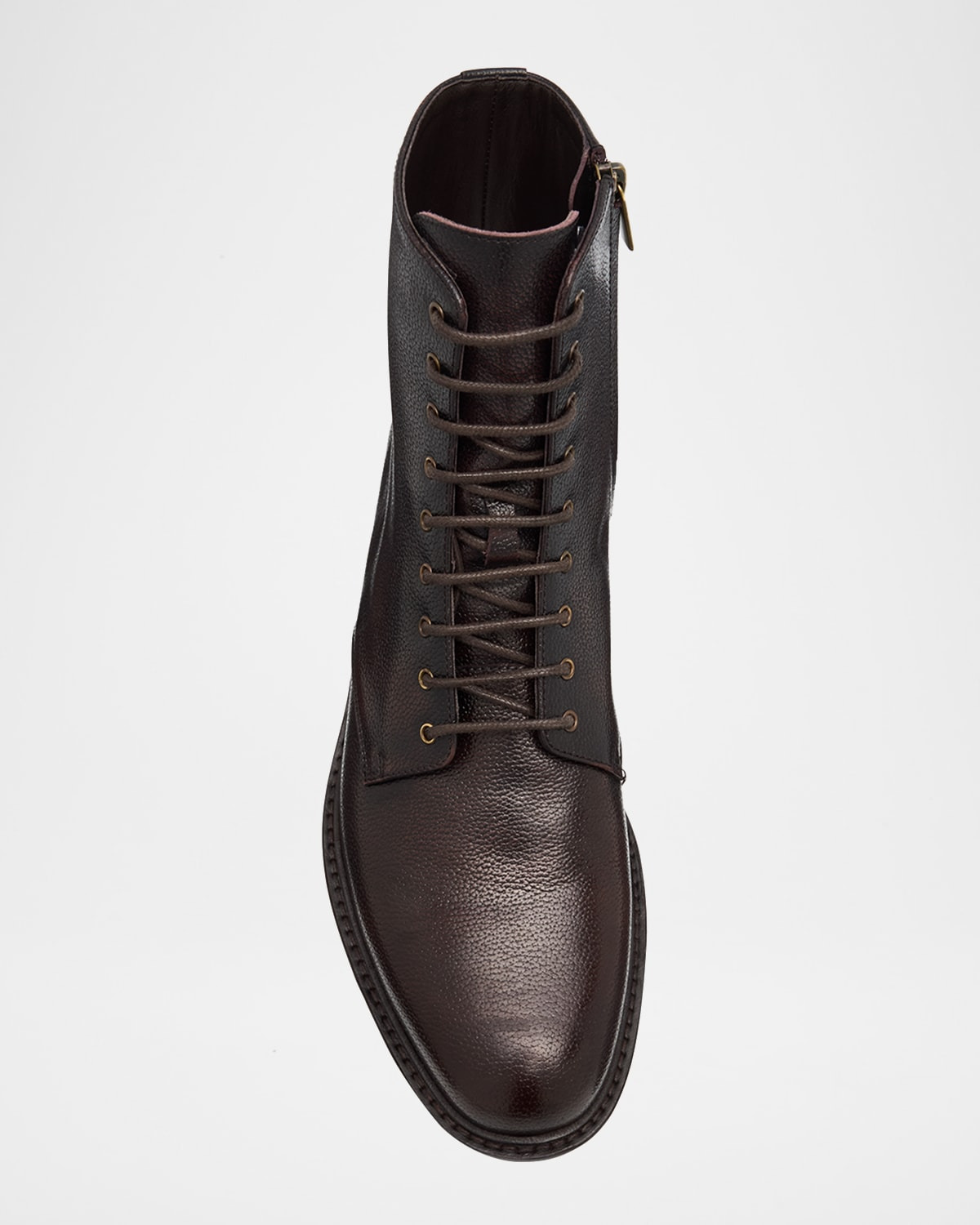 Men's Burnished Leather Ankle Boots - 5