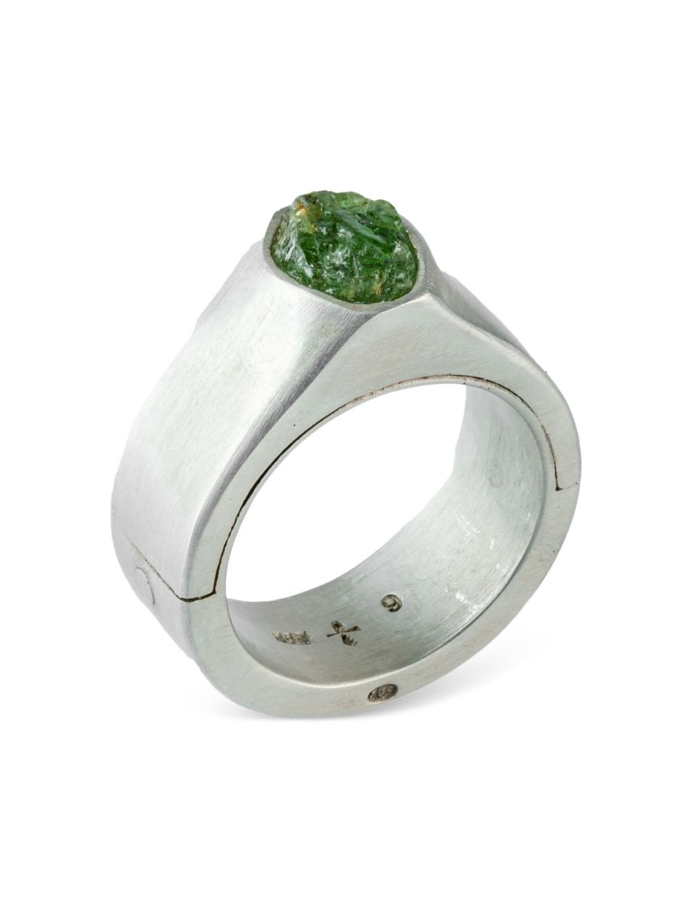 terrestrial surfaced peridot ring - 3