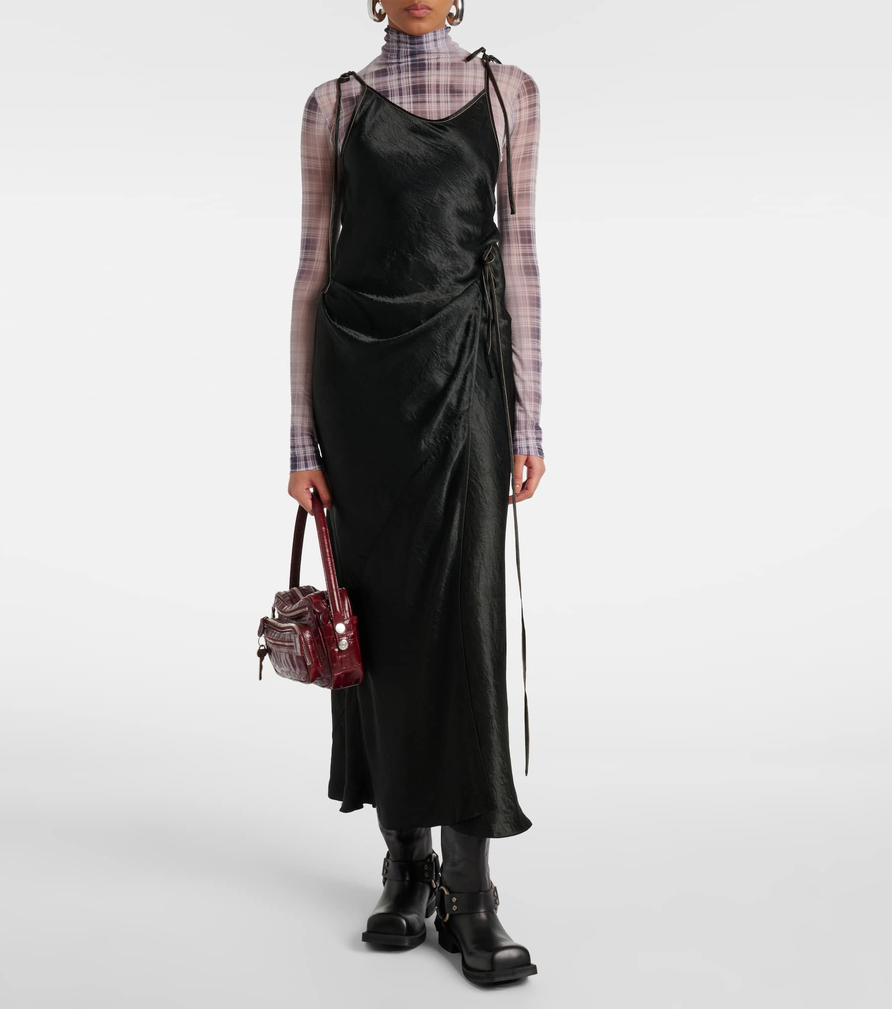 Satin maxi dress - 2
