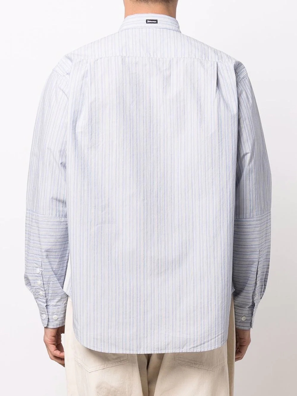 striped relaxed cotton shirt - 4