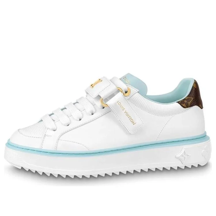 (WMNS) LOUIS VUITTON Time Out Sneakers 'White Blue Brown' 1AB194 - 1