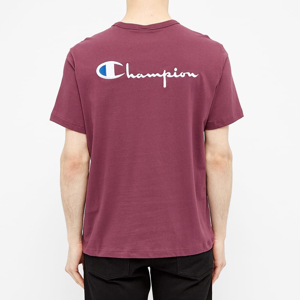 Champion Reverse Weave Script Back Logo Tee - 5