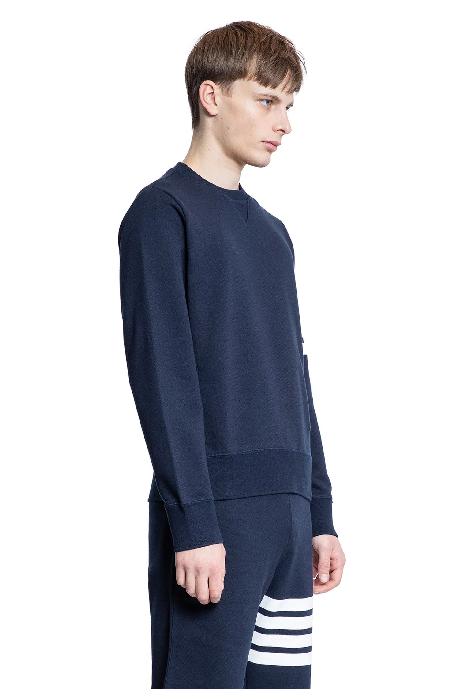 THOM BROWNE MAN BLUE SWEATSHIRTS - 2
