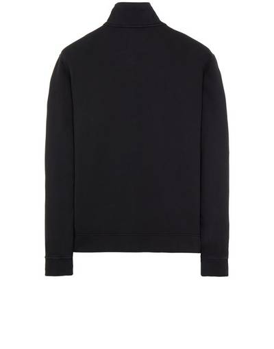 Stone Island 61751 COTTON FLEECE_ GARMENT DYED BLACK outlook