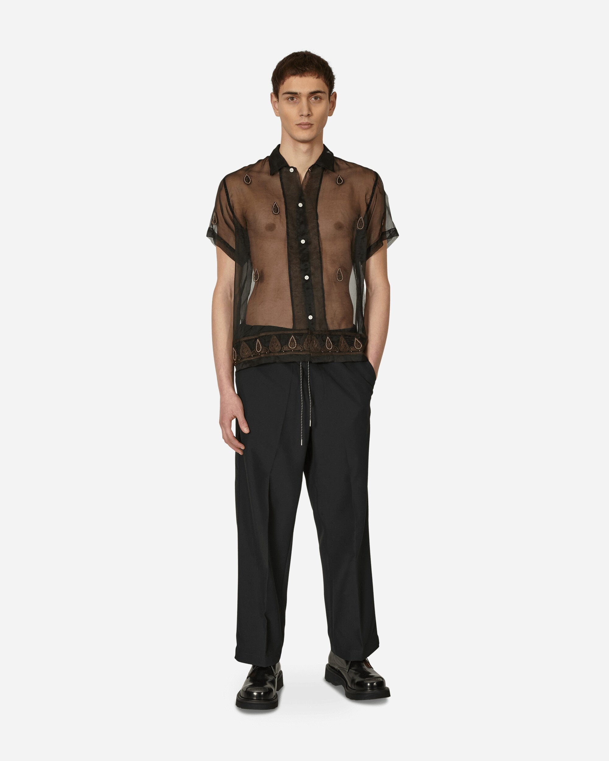 Pearl Paisley Shirt Black - 4