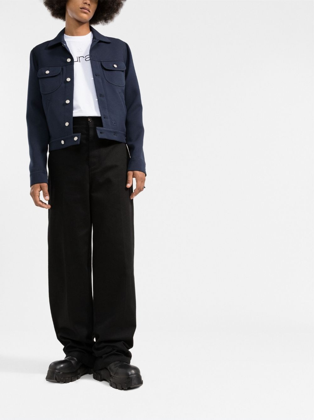 twill trucker jacket - 2