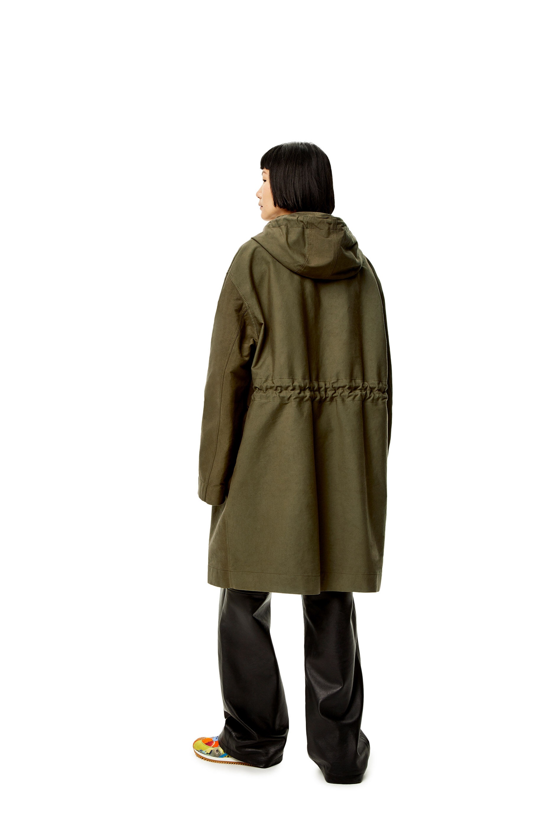 Fringed parka in cotton - 3