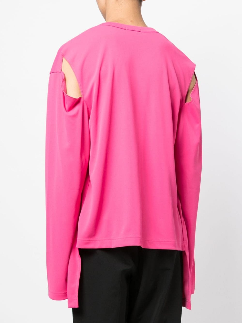 cut-out detailing long-sleeve T-shirt - 4