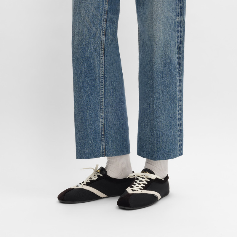 CELINE THE FLAT SNEAKER IN GROS GRAIN, VELVET, SUEDE CALFSKIN AND LAMBSKIN outlook