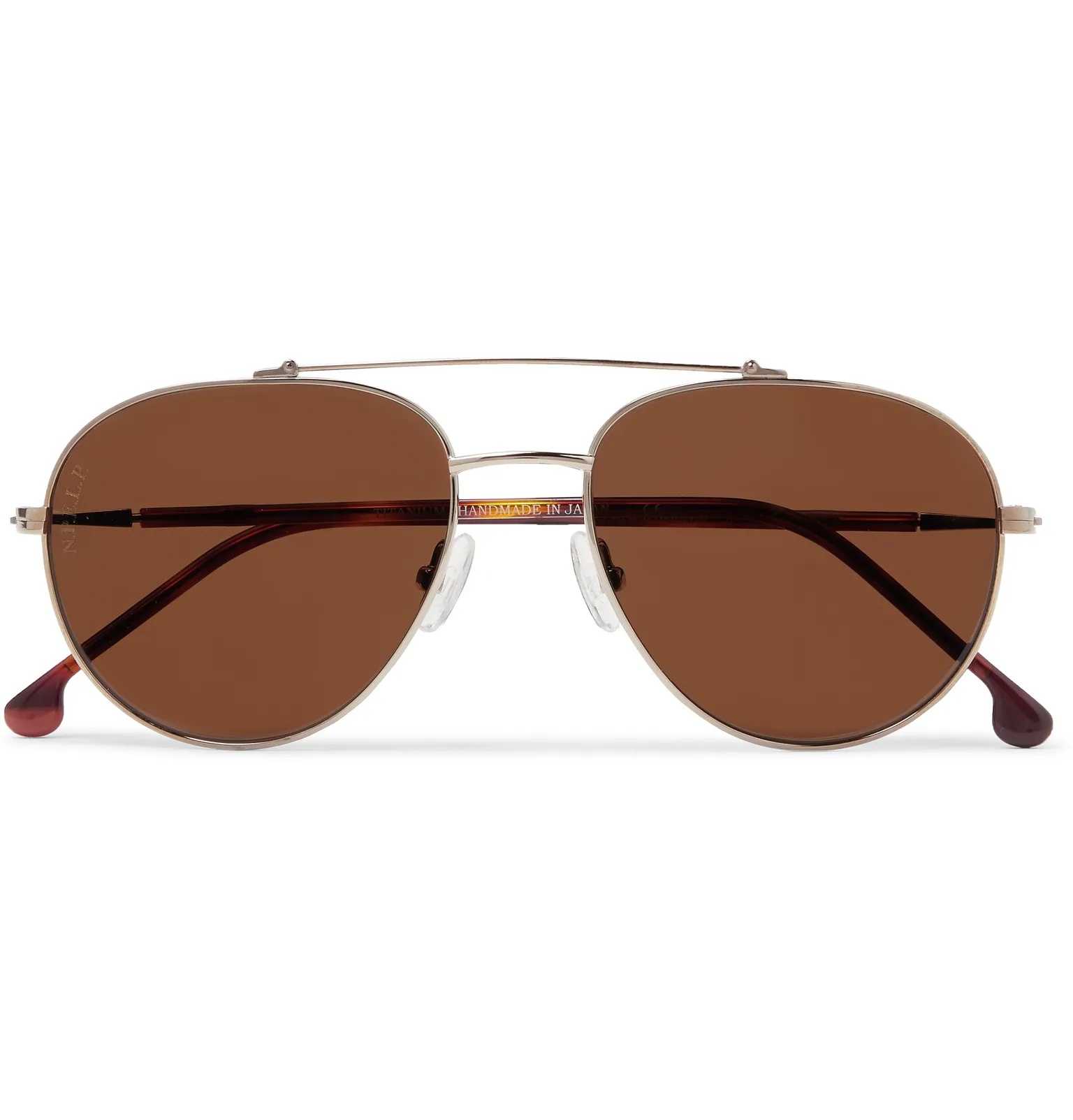 Roadster 54 Aviator-Style Gold-Tone Titanium and Acetate Polarised Sunglasses - 1