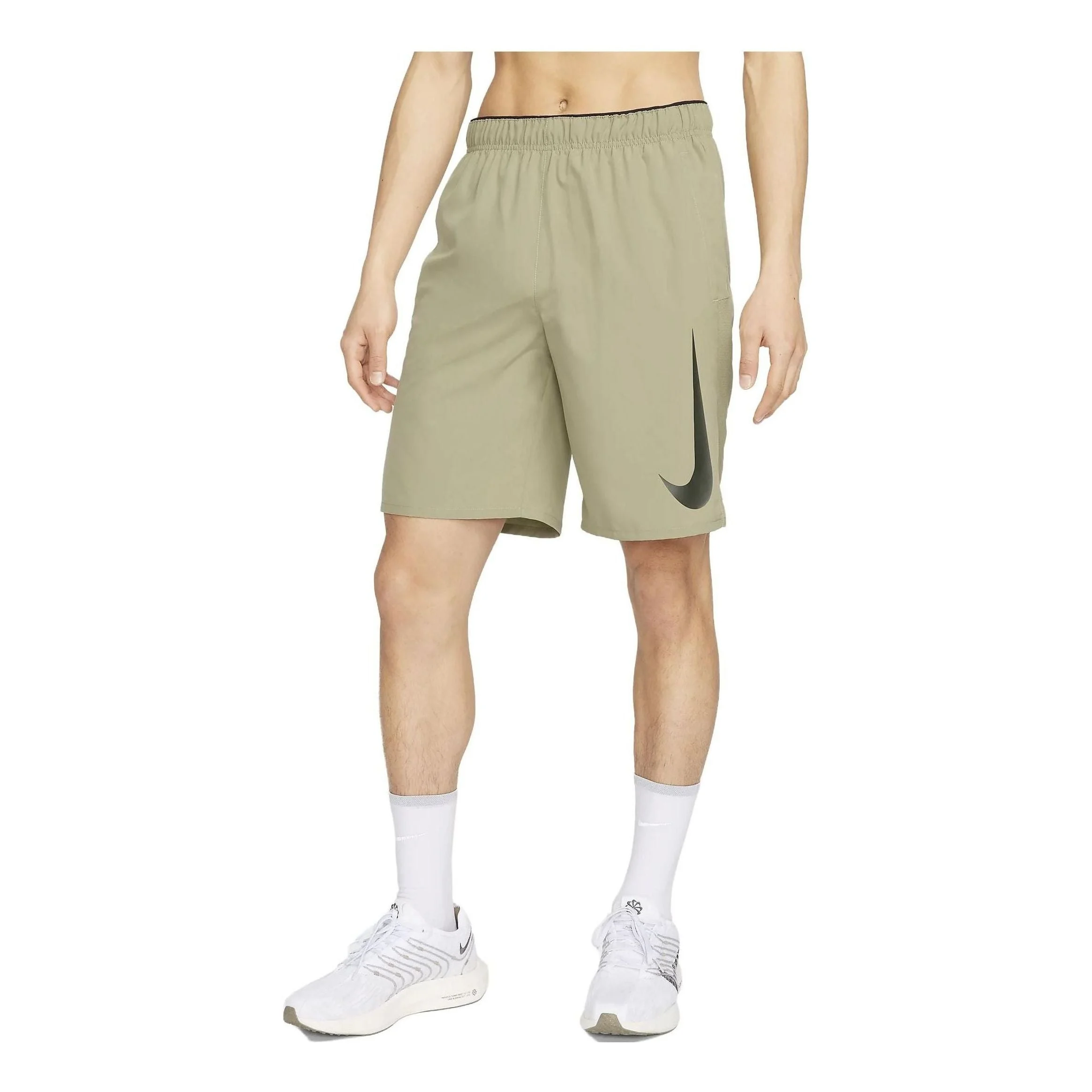 Nike Dri-Fit Challenger는 짧은 'Olive Green' DX0905-276를 실행 - 1