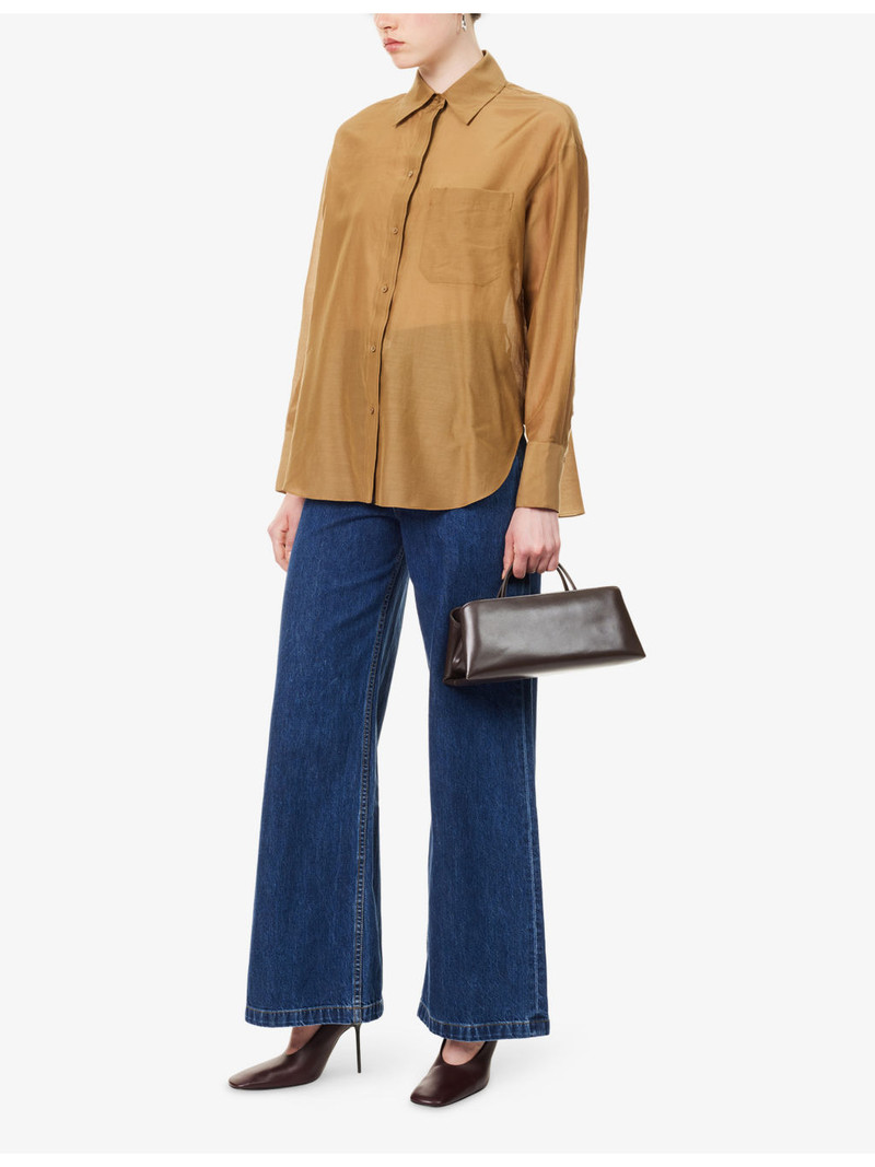TWP Big Joe Oversized Cotton and Silk-Blend Shirt outlook